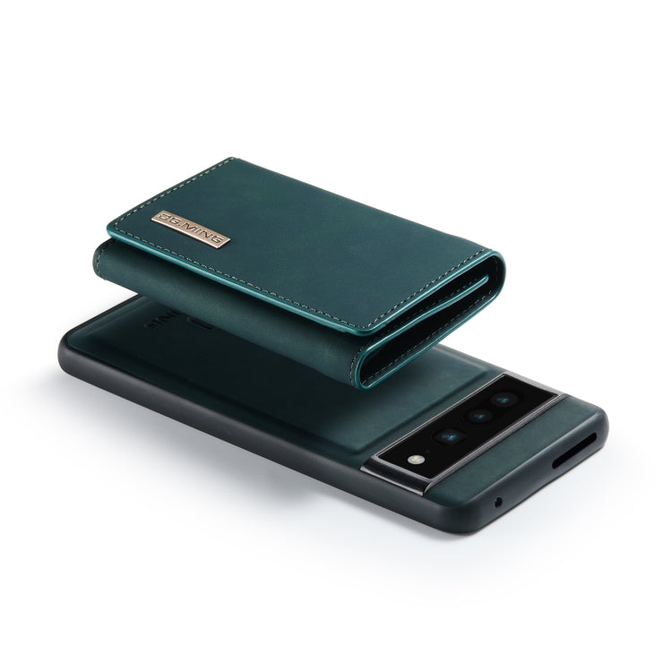 For Google Pixel 7 Pro 5G DG.MING M1 Series 3-Fold Multi Card Wallet + Magnetic Phone Case(Green)