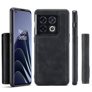 For OnePlus 10 Pro DG.MING M1 Series 3-Fold Multi Card Wallet + Magnetic Phone Case(Black)