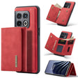 For OnePlus 10 Pro DG.MING M1 Series 3-Fold Multi Card Wallet + Magnetic Phone Case(Red) - OnePlus Cases by DG.MING | Online Shopping South Africa | PMC TechLife | Buy Now Pay Later Mobicred