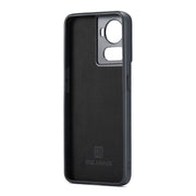 For OnePlus Ace/10R DG.MING M1 Series 3-Fold Multi Card Wallet + Magnetic Phone Case(Brown)