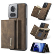 For OnePlus Ace/10R DG.MING M1 Series 3-Fold Multi Card Wallet + Magnetic Phone Case(Coffee) - OnePlus Cases by DG.MING | Online Shopping South Africa | PMC TechLife | Buy Now Pay Later Mobicred