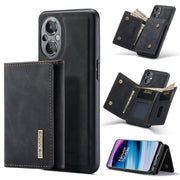 For OnePlus Nord N20 5G DG.MING M1 Series 3-Fold Multi Card Wallet + Magnetic Phone Case(Black)