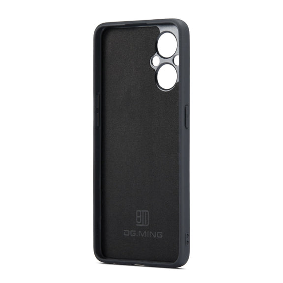 For OnePlus Nord N20 5G DG.MING M1 Series 3-Fold Multi Card Wallet + Magnetic Phone Case(Black)