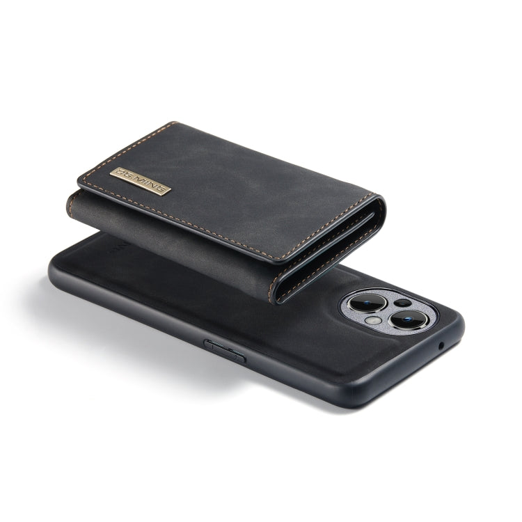 For OnePlus Nord N20 5G DG.MING M1 Series 3-Fold Multi Card Wallet + Magnetic Phone Case(Black)