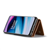 For OnePlus Nord N20 5G DG.MING M1 Series 3-Fold Multi Card Wallet + Magnetic Phone Case(Brown)