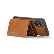 For OnePlus Nord N20 5G DG.MING M1 Series 3-Fold Multi Card Wallet + Magnetic Phone Case(Brown)