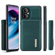 For OnePlus Nord N20 5G DG.MING M1 Series 3-Fold Multi Card Wallet + Magnetic Phone Case(Green)
