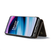 For OnePlus Nord N20 5G DG.MING M1 Series 3-Fold Multi Card Wallet + Magnetic Phone Case(Green)