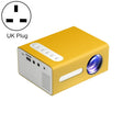 T300 25ANSI LED Portable Home Multimedia Game Projector, Plug Type:UK Plug(Yellow) - LED Projector by PMC TechLife | Online Shopping South Africa | PMC TechLife | Buy Now Pay Later Mobicred