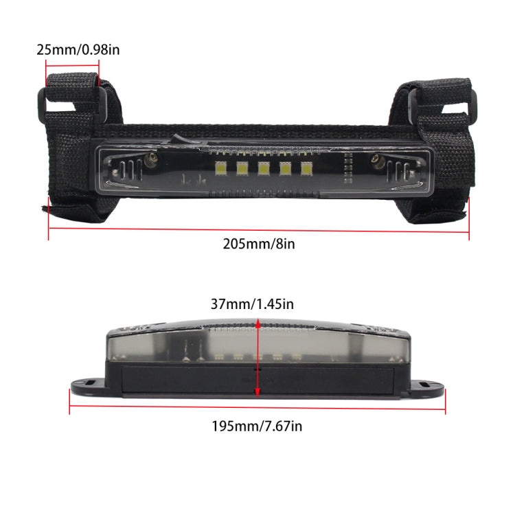 Motorcycle LED Guard Bar Light for UTV ATV Polaris RZR Golf Cart(Smoked)