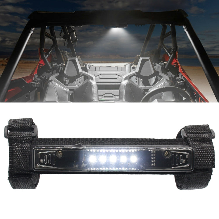 Motorcycle LED Guard Bar Light for UTV ATV Polaris RZR Golf Cart(Smoked)