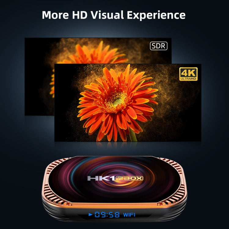 MECOOL HK1RBOX X4 4K TV Box, Android 11 Amlogic S905X4 CPU with RC 4GB+128GB(US Plug)