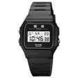 SKMEI 1952 Resin Mirror ABS Case Waterproof Electronic Watch(Black PU belt) - free shipping - PMC TechLife - Order now!