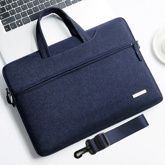 Handbag Laptop Bag Inner Bag with Shoulder Strap, Size:13.3 inch(Dark Blue)