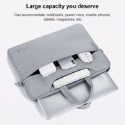 Handbag Laptop Bag Inner Bag with Shoulder Strap, Size:14 inch(Grey)