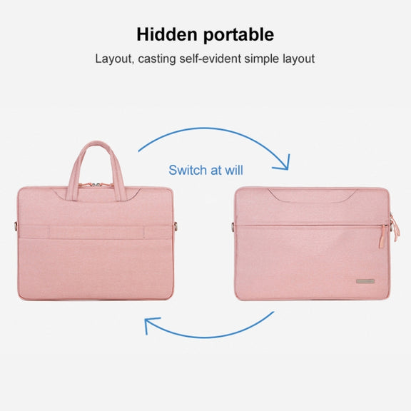 Handbag Laptop Bag Inner Bag with Shoulder Strap, Size:16.1 inch(Dark Blue)