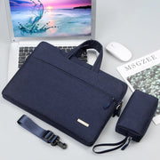 Handbag Laptop Bag Inner Bag with Shoulder Strap/Power Bag, Size:14 inch(Dark Blue)