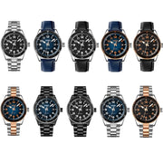 SKMEI 9232 Stainless Steel Buckle Glass Mirror Water-resistant Resistant Quartz Watch(Silver Shell Blue Surface)