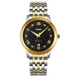 SKMEI 9272 Stainless Steel Buckle Strap Waterproof Quartz Watch Man(Gold and Black) - free shipping - PMC TechLife - Order now!