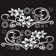 2 PCS/Set D-75 Flower Vine Pattern Car Modified Decorative Sticker(White) - Decorative Sticker by PMC TechLife | Online Shopping South Africa | PMC TechLife | Buy Now Pay Later Mobicred