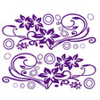 2 PCS/Set D-75 Flower Vine Pattern Car Modified Decorative Sticker(Purple) - Decorative Sticker by PMC TechLife | Online Shopping South Africa | PMC TechLife | Buy Now Pay Later Mobicred