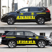 2 PCS/Set D-84 Old Soldiers Pattern Car Modified Decorative Sticker(Yellow)