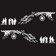2 PCS/Set D-123 Soldiers Pattern Car Modified Decorative Sticker(White) - Decorative Sticker by PMC TechLife | Online Shopping South Africa | PMC TechLife | Buy Now Pay Later Mobicred