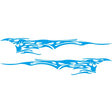 2 PCS/Set D-144 Fire Element Pattern Car Modified Decorative Sticker(Blue) - Decorative Sticker by PMC TechLife | Online Shopping South Africa | PMC TechLife | Buy Now Pay Later Mobicred