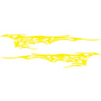 2 PCS/Set D-144 Fire Element Pattern Car Modified Decorative Sticker(Yellow) - Decorative Sticker by PMC TechLife | Online Shopping South Africa | PMC TechLife | Buy Now Pay Later Mobicred