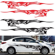 2 PCS/Set D-144 Fire Element Pattern Car Modified Decorative Sticker(Yellow)
