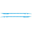 2 PCS/Set D-178 Waistline Pattern Car Modified Decorative Sticker(Blue) - free shipping - PMC Jewellery - Order now!