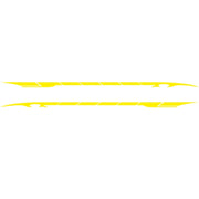 2 PCS/Set D-178 Waistline Pattern Car Modified Decorative Sticker(Yellow)