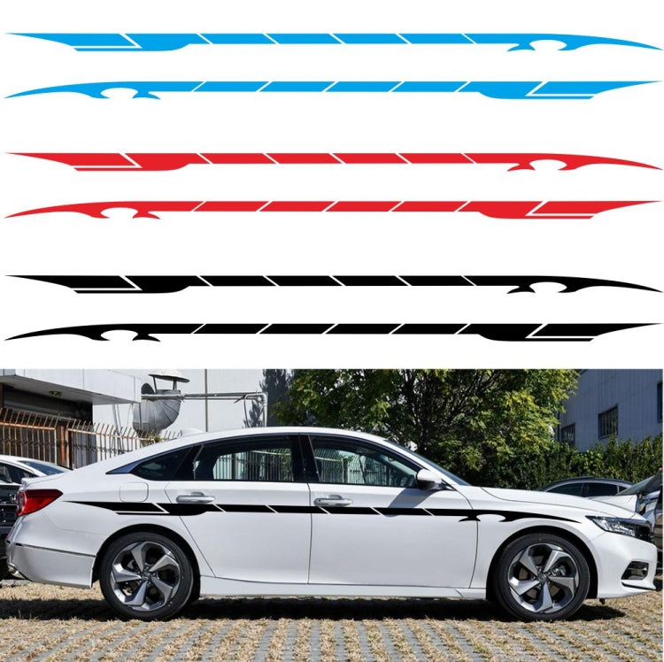 2 PCS/Set D-178 Waistline Pattern Car Modified Decorative Sticker(Red)
