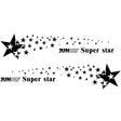 2 PCS/Set D-207 Star Pattern Car Modified Decorative Sticker(Black) - free shipping - PMC Jewellery - Order now!