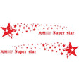 2 PCS/Set D-207 Star Pattern Car Modified Decorative Sticker(Red) - Decorative Sticker by PMC Jewellery | Online Shopping South Africa | PMC Jewellery | Buy Now Pay Later Mobicred