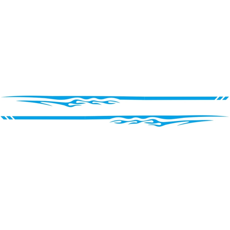 2 PCS/Set D-280 Flame Streak Pattern Car Modified Decorative Sticker(Blue)