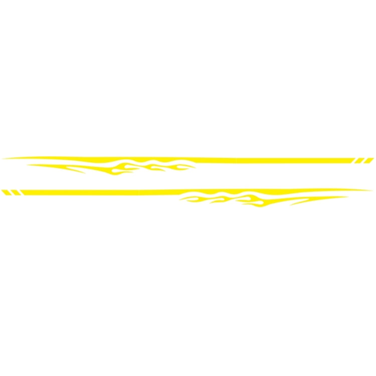2 PCS/Set D-280 Flame Streak Pattern Car Modified Decorative Sticker(Yellow)