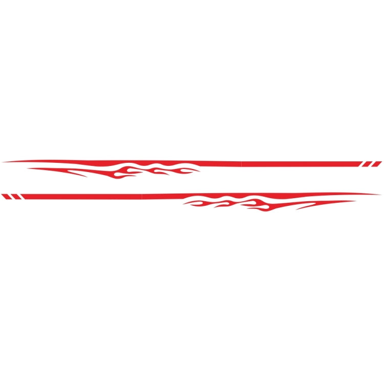 2 PCS/Set D-280 Flame Streak Pattern Car Modified Decorative Sticker(Red)