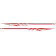 2 PCS/Set D-280 Flame Streak Pattern Car Modified Decorative Sticker(Red) - Decorative Sticker by PMC TechLife | Online Shopping South Africa | PMC TechLife | Buy Now Pay Later Mobicred