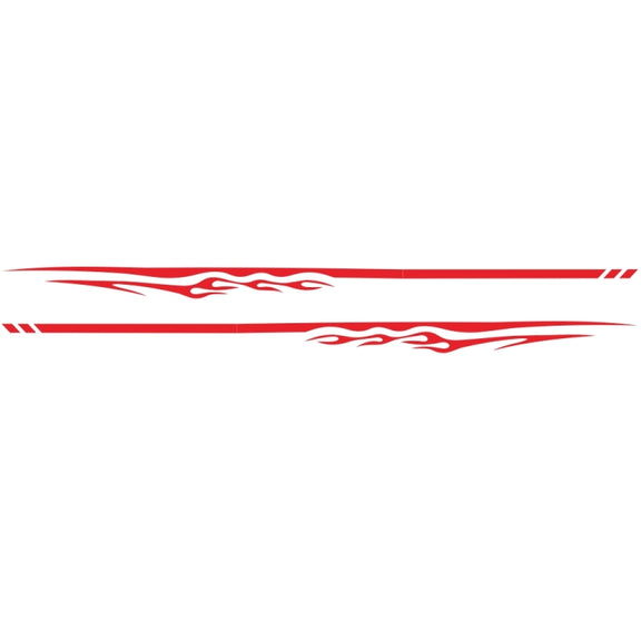 2 PCS/Set D-280 Flame Streak Pattern Car Modified Decorative Sticker(Red)
