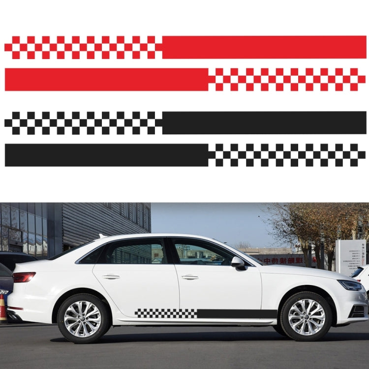 2 PCS/Set D-282 Waistline Pattern Car Modified Decorative Sticker(Yellow)