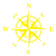 D-366 Compass Pattern Car Modified Decorative Sticker(Yellow) - Decorative Sticker by PMC TechLife | Online Shopping South Africa | PMC TechLife | Buy Now Pay Later Mobicred