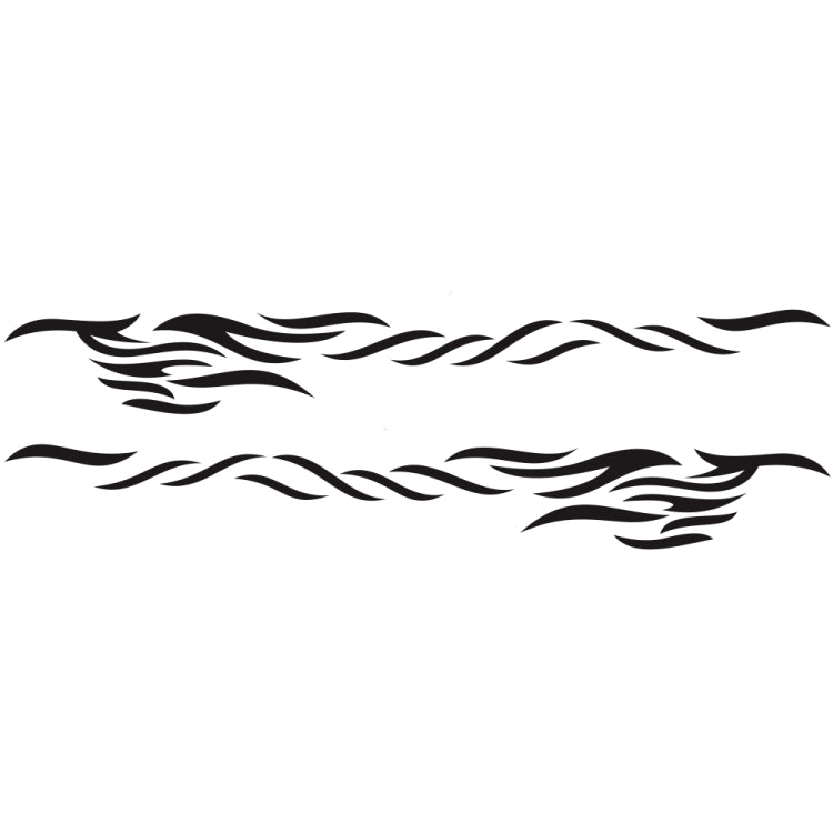2 PCS/Set D-369 Totem Pattern Car Decorative Sticker(Black)