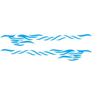 2 PCS/Set D-369 Totem Pattern Car Decorative Sticker(Blue)