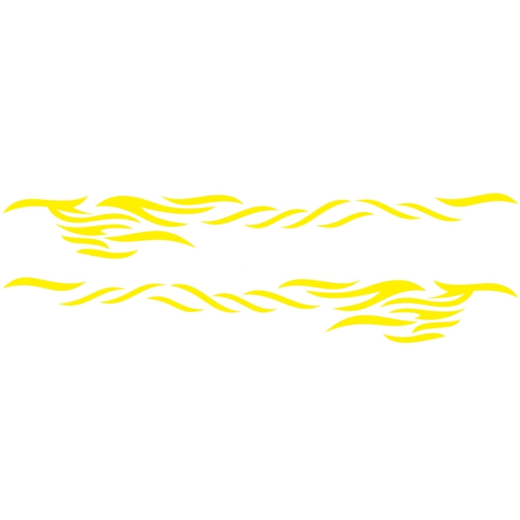 2 PCS/Set D-369 Totem Pattern Car Decorative Sticker(Yellow)