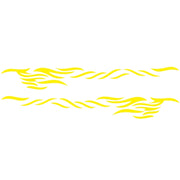2 PCS/Set D-369 Totem Pattern Car Decorative Sticker(Yellow)