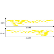 2 PCS/Set D-369 Totem Pattern Car Decorative Sticker(Yellow)