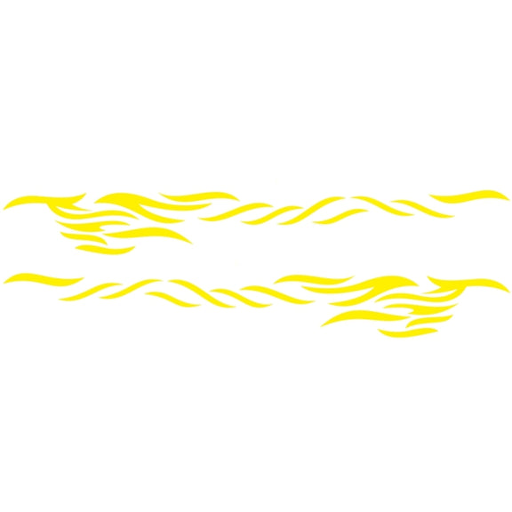 2 PCS/Set D-369 Totem Pattern Car Decorative Sticker(Yellow)
