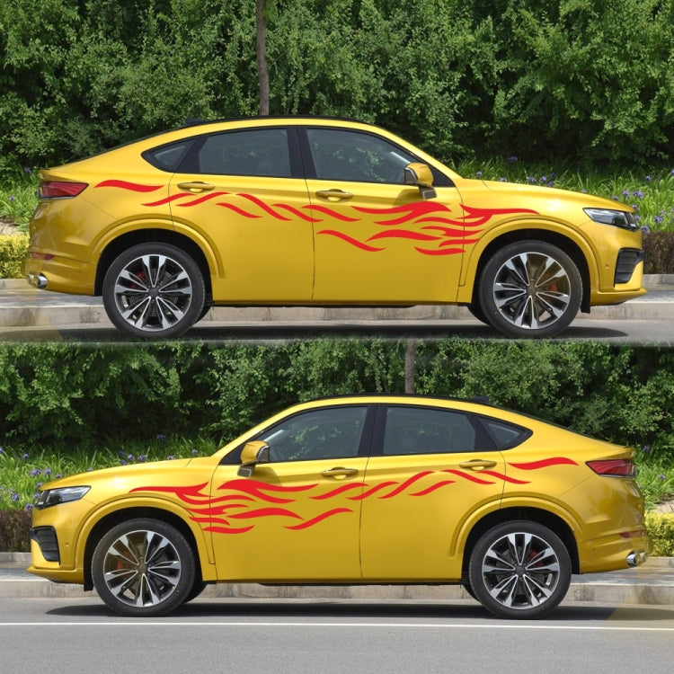 2 PCS/Set D-369 Totem Pattern Car Decorative Sticker(Red)
