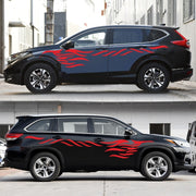 2 PCS/Set D-369 Totem Pattern Car Decorative Sticker(Red)